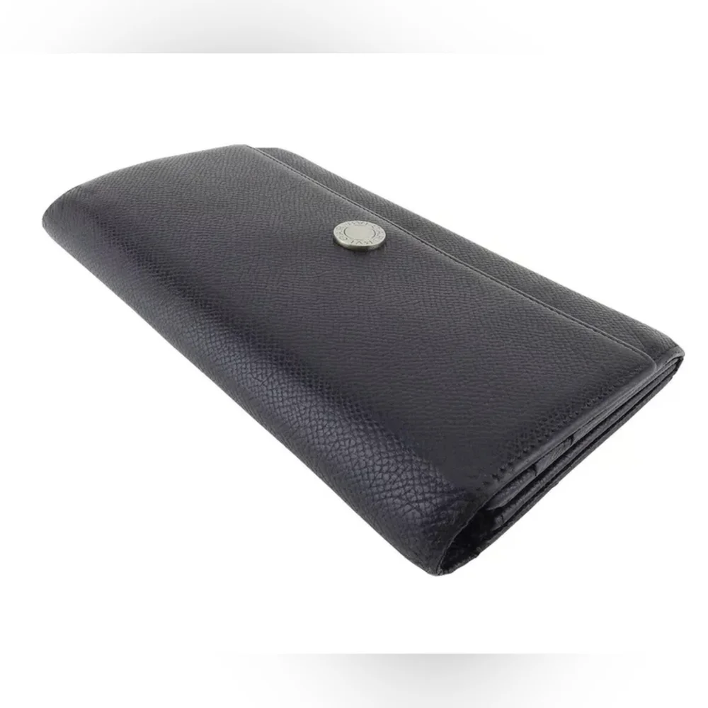 BVLGARI Classico Leather Long Wallet - Pristine Preloved Condition